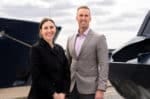 Jenny Marin, logistikansvarig hos H2 Green Steel och Anders Dahl, vd för Luleå Hamn.