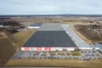 Flygbild av Julas centrallager