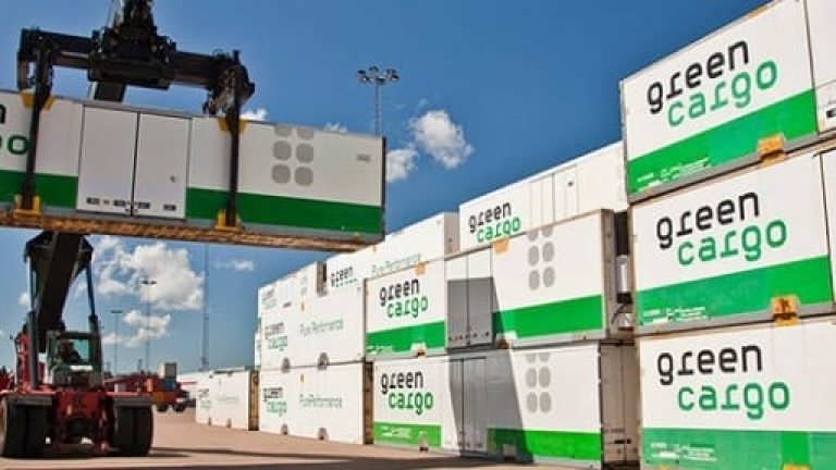 Sedan årskiftet har containertrafiken till Mellansverige passerat Green Cargos nya hubb i Eskilstuna.