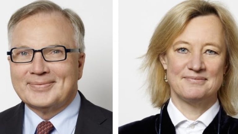 Lämnar Postnordstyrelsen: Fritz Schur och Ingrid Bonde.