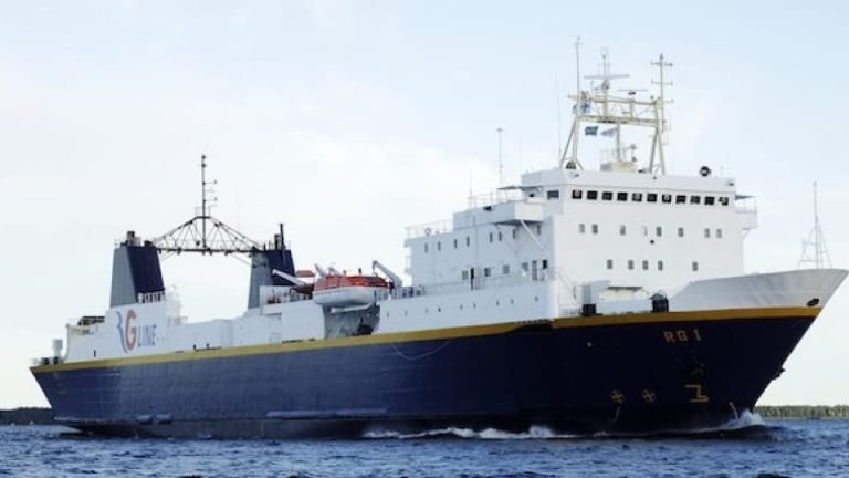 RG-lines färjelinje mellan Umeå och Vasa hörde till de linjer som fick stöd av Marco Polo. Idag drivs trafiken av Wasalines.