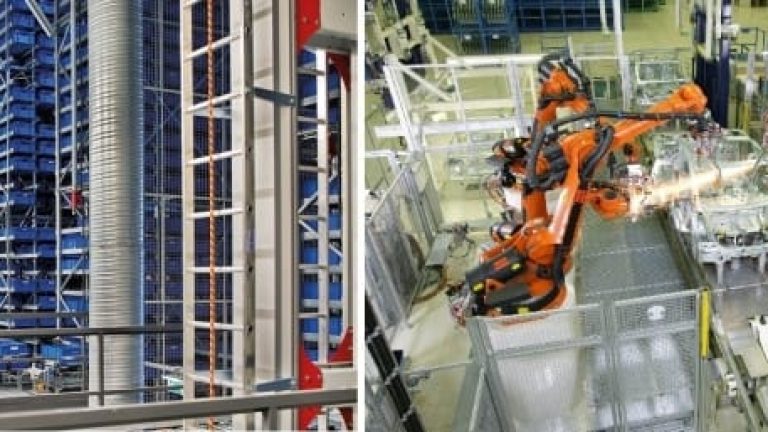 Hisslager och punktsvetsrobotar – snart i samma koncern. Hisslager och punktsvetsrobotar – snart i samma koncern.