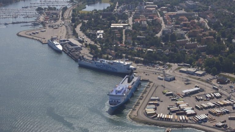 Nynäshamn – med allt fler Lettlandstrafik.