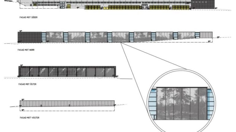 Såhär är Tingstads nya lager i Kärra tänkt att se ut.