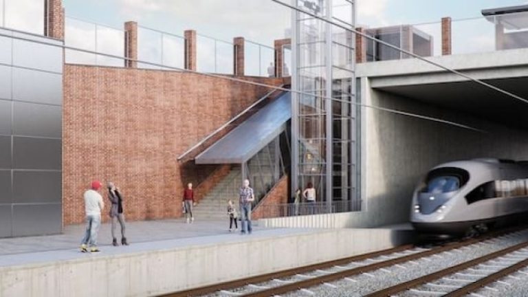De nya spåren kommer att till stor del läggas under markytan. Här en bild som visar hur Arlövs station kommer att se ut. De nya spåren kommer att till stor del läggas under markytan. Här en bild som visar hur Arlövs station kommer att se ut.