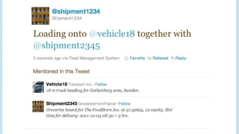 I princip såhär skulle en lösning baserad på det kommande EU-projektet kunna se ut i framtiden, tänker sig Per Olof Arnäs – fast utan Twitter.