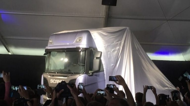 Scania introducerade sin nya modellserie på Elmia Lastbil i Jönköping.