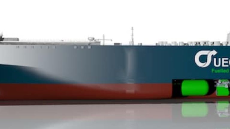 År 2016 börjar UECC:s nya gasdrivna bilfartyg gå på Östersjön.