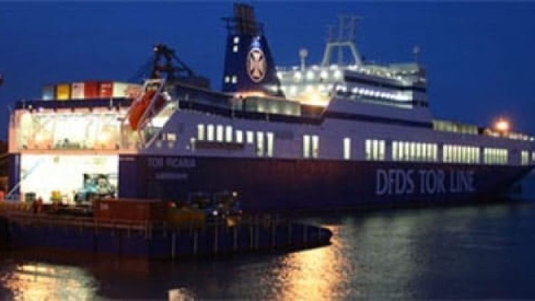 Ficaria Seaways är en av DFDS tre fartyg som nu byter till linjen Göteborg-Gent.