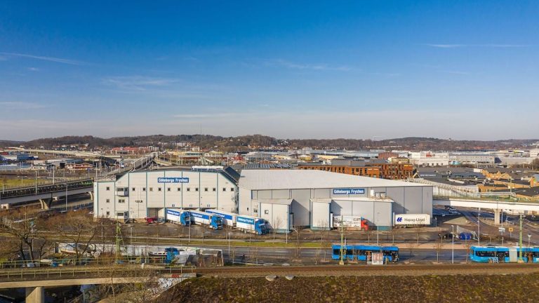 Arkivbild på Göteborgs Fryhshus, som numera heter Constellation Cold Logistics.