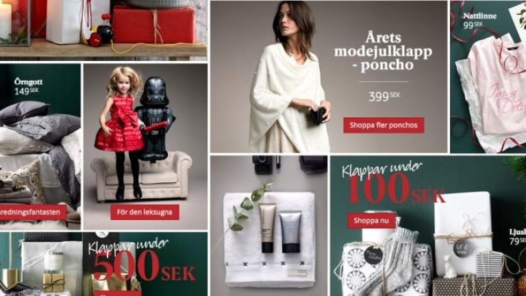 Plockas och packas av nöjd lagerpersonal.