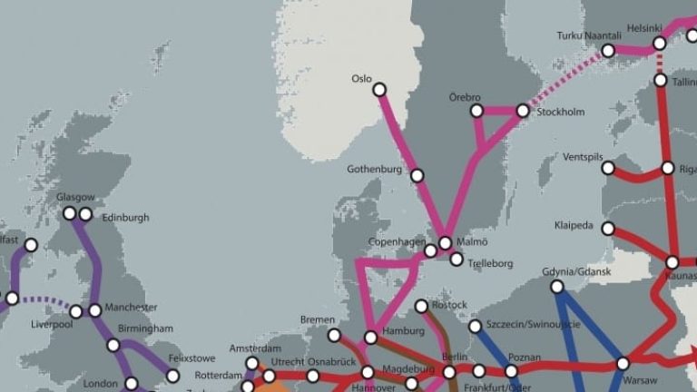 EU:s projektanslag används för att förstärka transportnätet TEN-T och närsjöfarten, "Motorways of the sea".