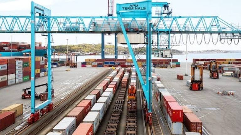 Järnvägsspår i Göteborgs hamn