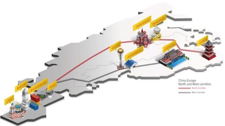 Genom att lägga Suzhou, nära Shanghai, till de multimodala anslutningarna från Europa vill DHL göra järnvägen tillgänglig även för gods till och från Japan.