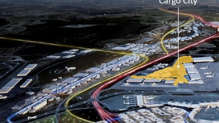 Illustration av Cargo City, Arlanda Illustration av Cargo City, Arlanda