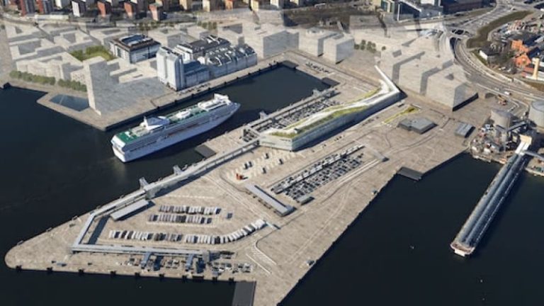 Så här kommer nya Värtahamnen att se ut när den är färdig någon gång nästa år.