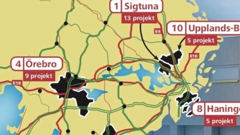 Under 2000-talet har många av de stora logistiketableringarna skett i Mälardalen.