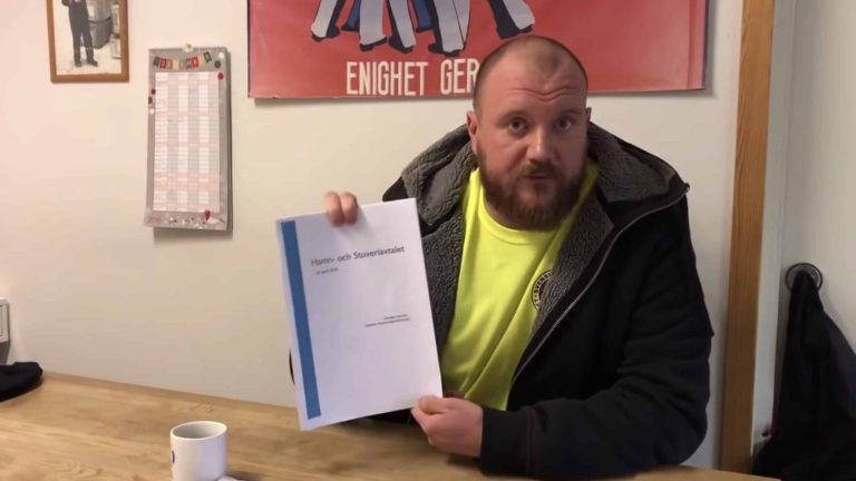(Skärmdump från film av Hamnarbetarförbundet) (Skärmdump från film av Hamnarbetarförbundet)