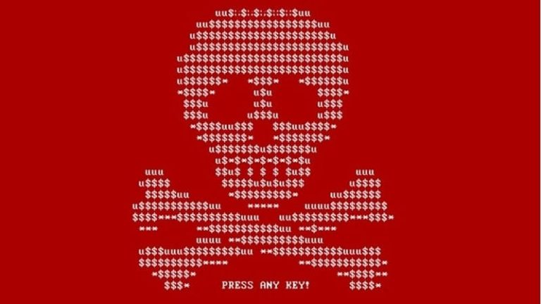 Skärm från utpressningsviruset Petya, spritt 2016. Det viruset som sommaren 2017 drabbade Maersk kallas i sin tur Notpetya – för att det föreställer Petya, men inte räddar datorn ens åt den som betalar den angivna lösensumman. Skärm från utpressningsviruset Petya, spritt 2016. Det viruset som sommaren 2017 drabbade Maersk kallas i sin tur Notpetya – för att det föreställer Petya, men inte räddar datorn ens åt den som betalar den angivna lösensumman.