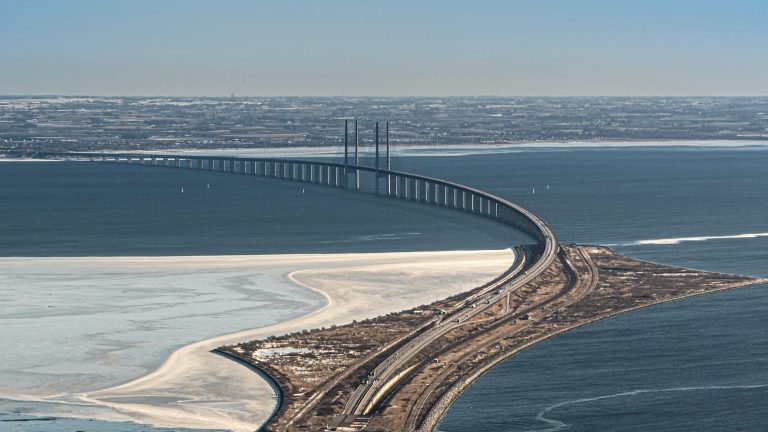 Flygbild på Öresundsbron Flygbild på Öresundsbron