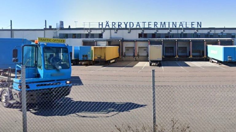 Postnords terminal i Härryda.