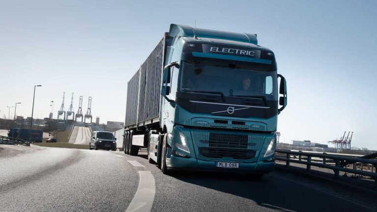Eldriven Volvo-lastbil