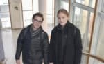 Logistikstudenter i trappa