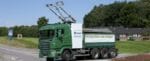 Hybridlastbilen använder motorteknik från Scania och strömavtagare från Siemens.
