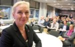 Infrastrukturminister Anna Johansson mötte medlemmarna i Näringslivets transportråd under höstmötet som arrangerades samtidigt med mässan Logistik&Transport.