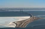 Flygbild på Öresundsbron