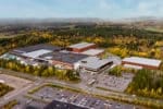 Flygbild av reservdelsföretaget Orios anläggning i Nyköping.