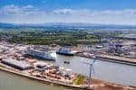 Stena-fartyg i Heysham på den engelska västkusten.
